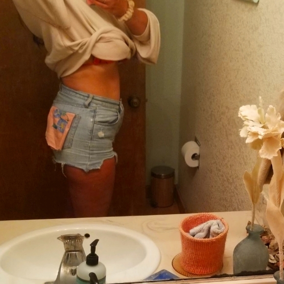 Upcycled FP Denim shorts - Picture 5 of 5